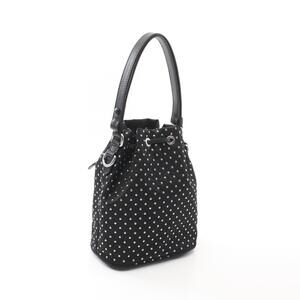 Prada bucket black Nylon Re studded bag